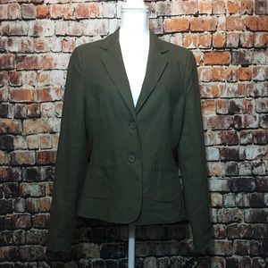 EUC 💕 BCBG Maxazria Dark Green Woman’s Blazer L